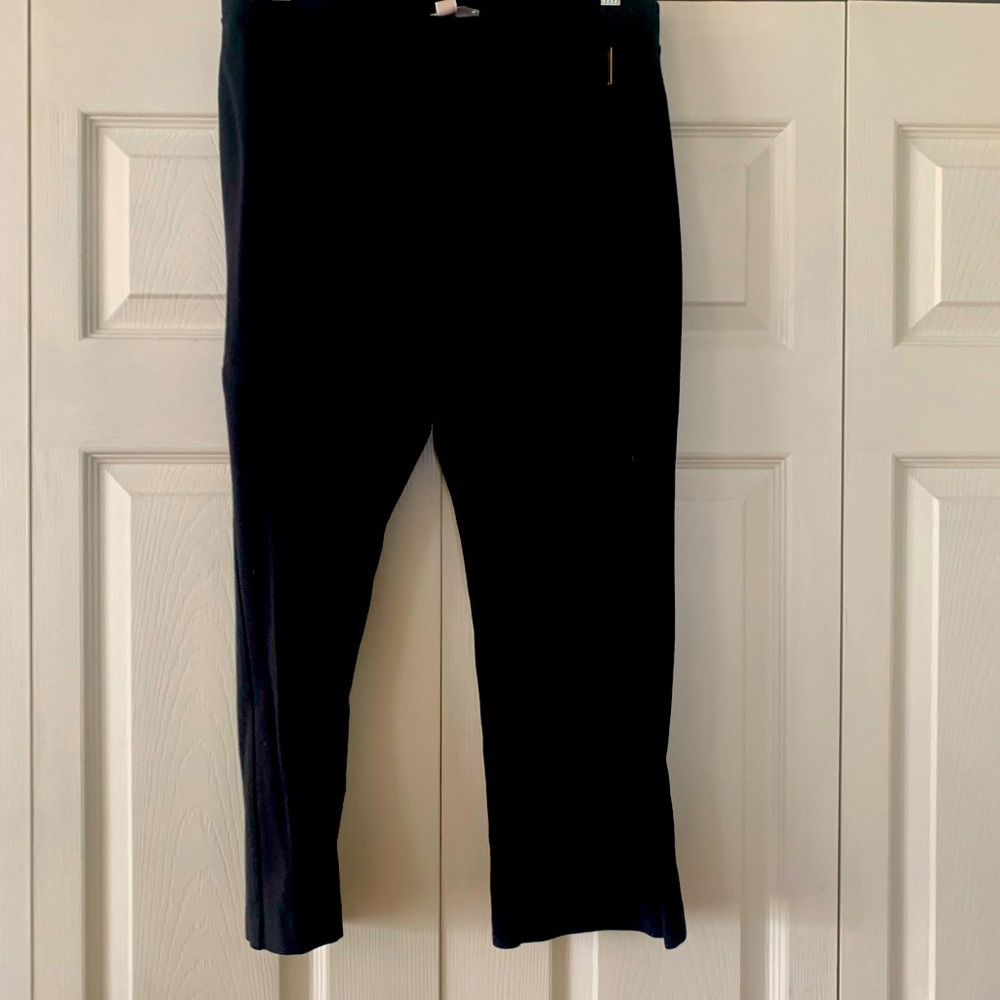 Michael Kors Perfect Crop black pant with elastic waist